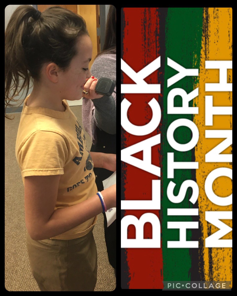 Morning announcements are a new feature of our Learning Commons <a href="/SMCDSB_NOD/">Notre Dame C.S.</a> The focus is sharing the contributions of Black Canadians to the history and continued growth of our country. Great kickoff today by this confident speaker!
#BlackHistoryMonth