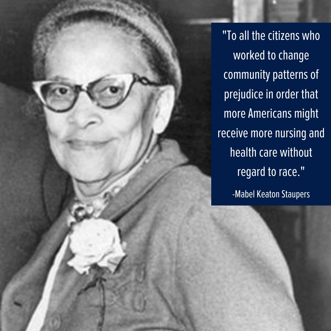 changentorg's tweet image. Mabel Keaton Staupers was a tenacious nurse who challenged prejudice, discrimination and advocated for racial equity. Most notably, she helped desegregate the military’s nursing corps during World War II. #BlackHistoryMonth.