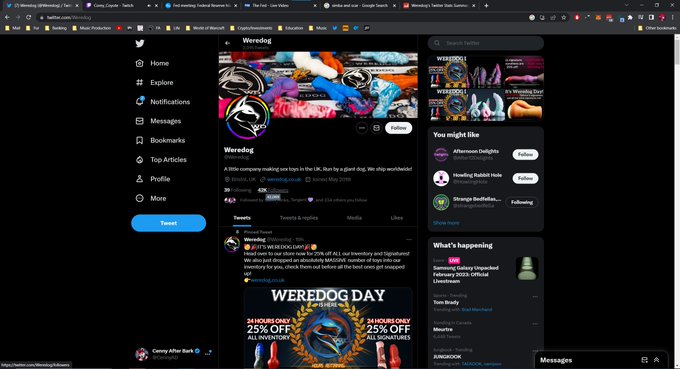 Watch Cenny After Bark's leaked NSFW photo on TwXstars