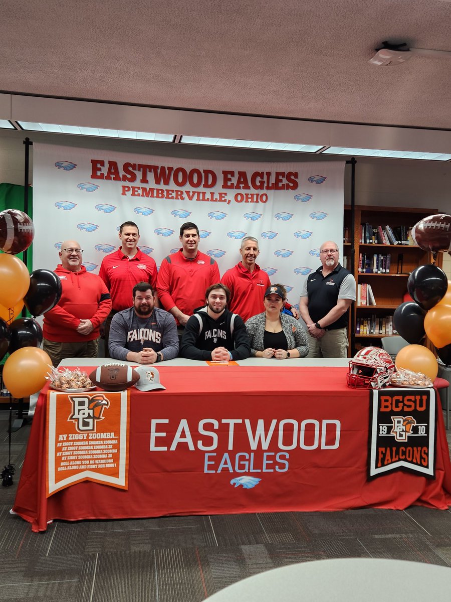 Senior Eagle Football player Bryce Defalco signing NLI to continue academic and football career at Bowling Green State University.   Congratulations Bryce!  Well deserved!