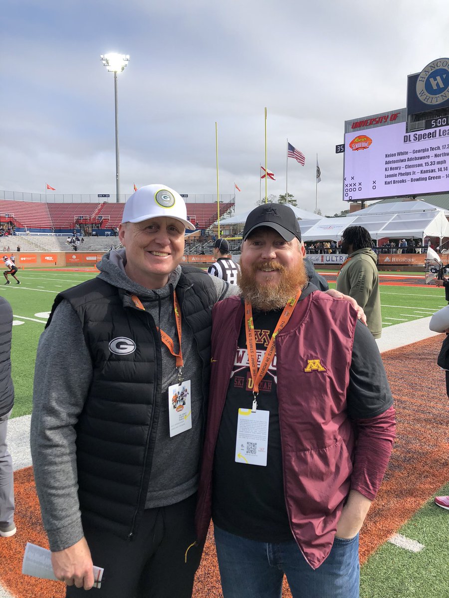 Always an elite day when you get to go to work with your brother! <a href="/seniorbowl/">Panini Senior Bowl</a> <a href="/packers/">Green Bay Packers</a> <a href="/GopherFootball/">Minnesota Football</a> #RTB #GPG 🚣‍♂️🐿〽️