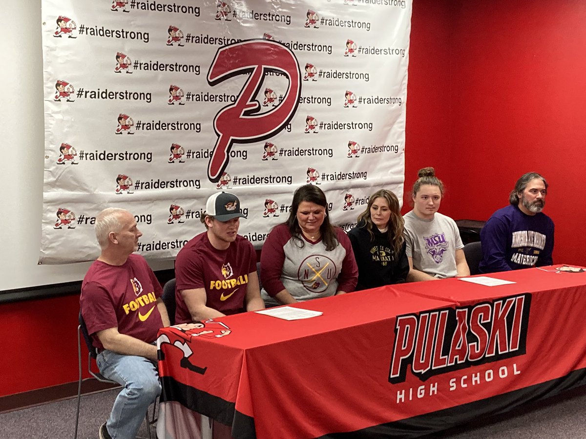 Congratulations <a href="/JakeAdams_23/">jake adams</a>  &amp; <a href="/MaverickCole10/">Maverick Cole</a>  on signing your NLI!!  <a href="/NSUWolves_FB/">Northern State Football🐺 🏈</a> &amp; <a href="/MNSUMankato/">Minnesota State Mankato</a> are getting 2 great men &amp; players!!