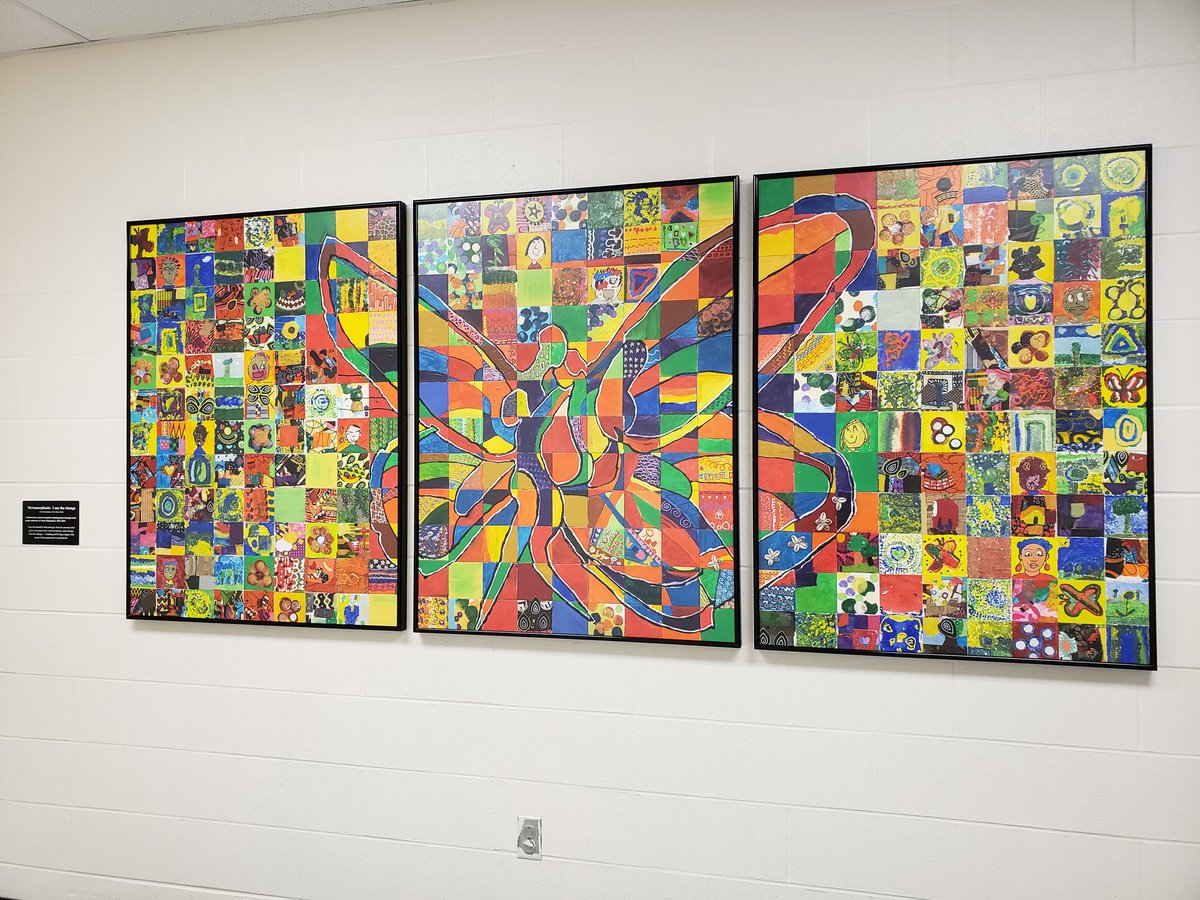 Chase students mobile mural with the Ms. Annie Ruth #Iamcps