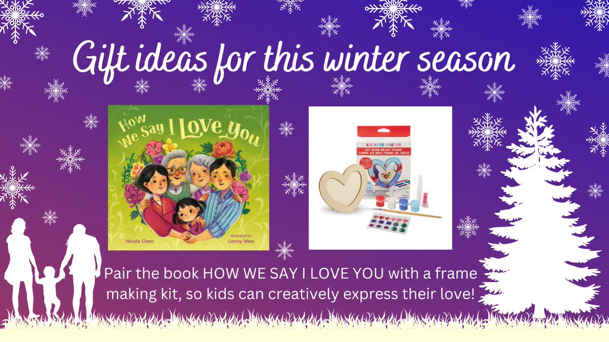 Looking for a heart-warming gift idea? Try pairing a copy of HOW WE SAY I LOVE YOU by <a href="/nychen/">Nicole Chen</a> and @lunartcy19 with a frame-making kit so kids can creatively express their love! Buy link: bookshop.org/shop/pbcrew22