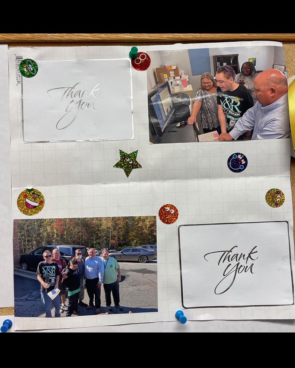 McDowellSheriff's tweet photo. The McDowell County Sheriff’s Office would like to give a special thank you to our friends Terry and Doug who came bearing sweet and thoughtful gifts today from Mountain Area Community Services Day Program! https://t.co/crCP2iXQya