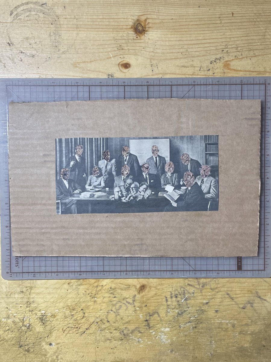 Ham_Zits's tweet photo. Paying homage to my favorite artist and my favorite collage by him with this one • found images pasted on cardboard
6.5x7’
#collageart #papercollage #Foundimage #ArtistOnTwitter #art #Collage https://t.co/1rqFTCQv1T