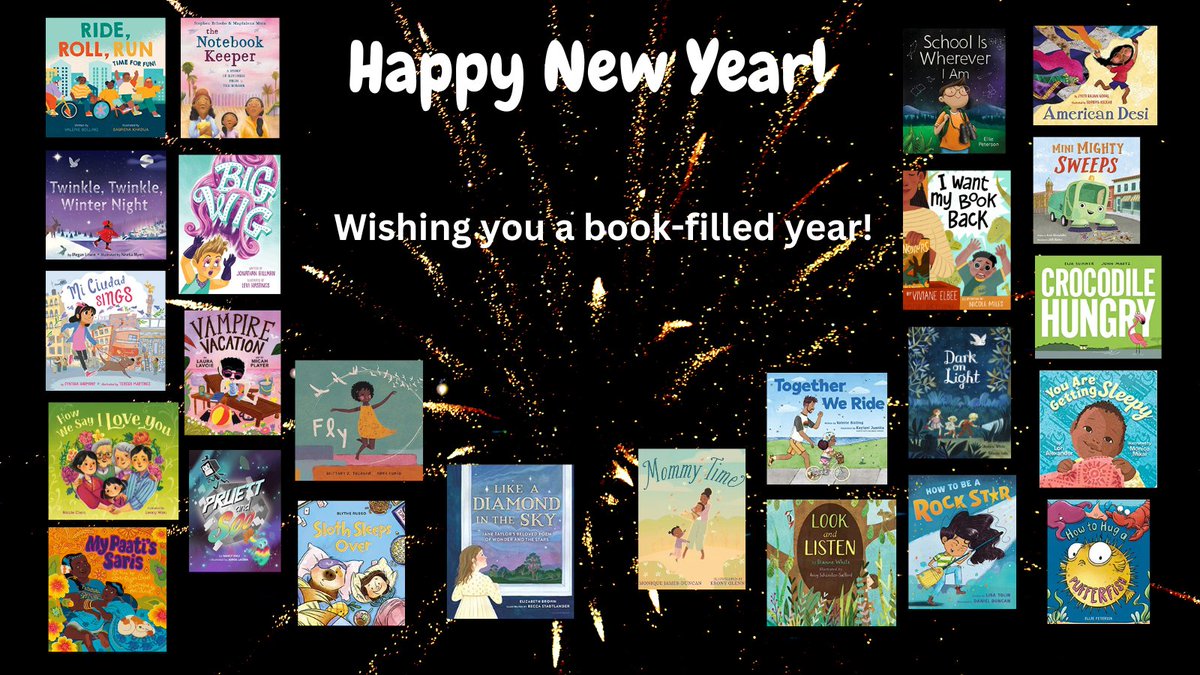 Happy New Year! Wishing you a book-filled 2024!