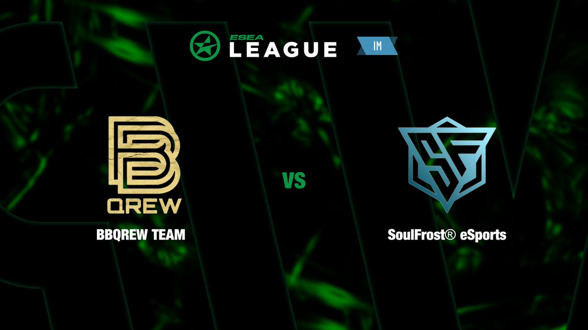 📢 Spannung vorprogrammiert

📺 twitch.tv/ctvcsgode 🇩🇪
🎙 <a href="/_FudoD/">FudoD</a> 🇩🇪

🏟 <a href="/ESEA/">ESEA League</a> League Open EU Season 44

🕖 19:00 Uhr
⚔ #BBQREW_TEAM 🆚 <a href="/SFeSportsORG/">SoulFrost® eSports</a>