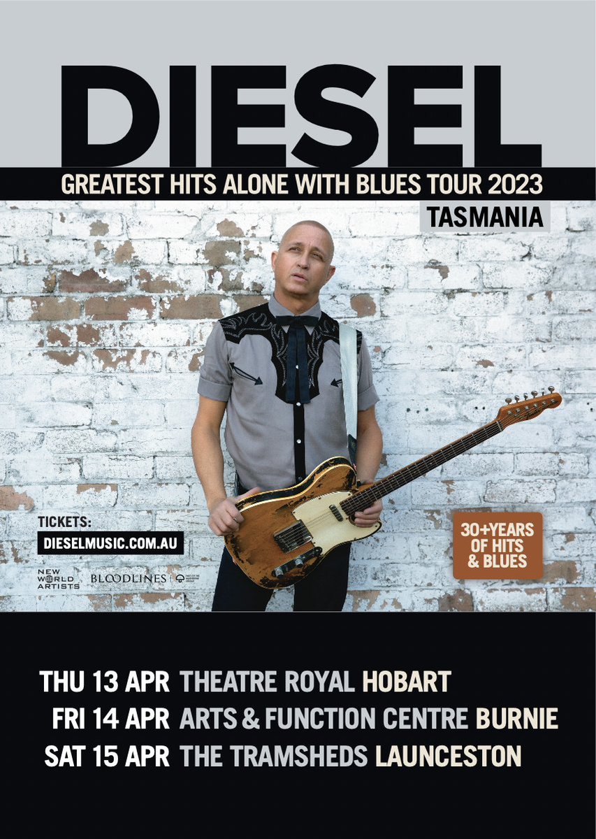 Diesel is coming to #Tasmania in April.
