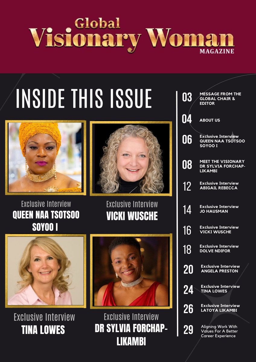 GlobalVisionWN's tweet image. WELCOME TO  GLOBAL VISIONARY WOMAN MAGAZINE &amp;amp; THE  INTERNATIONAL WOMEN'S CONFERENCE 2023 - NEW YORK! - mailchi.mp/b380f1340d83/w…