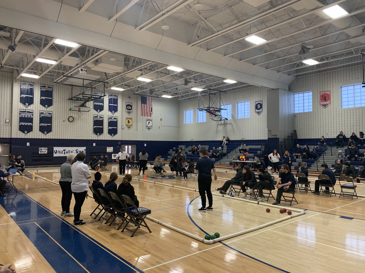 Exciting Unified Bocce match at STHS today!