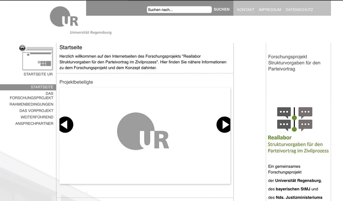Das #Reallabor #Strukturvorgaben f. d. #Parteivortrag im #Zivilprozess aka Projekt #Basisdokument ist gestartet: Vorstellung am LG Regensburg, erste Fälle trudeln ein, erste Anwält:innen sind an Bord, es geht los! basisdokument.de <a href="/schultzky1/">Hendrik Schultzky</a> <a href="/Jens_M_Bauer/">Jens Bauer</a> <a href="/peter_bert/">peterbert</a>