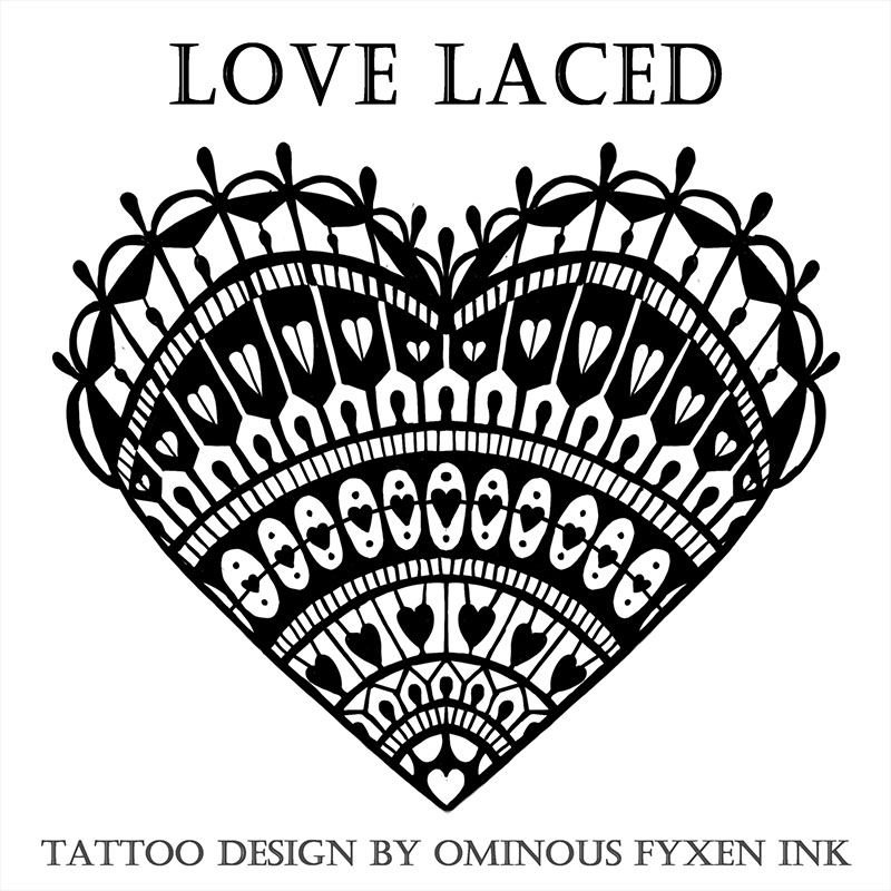 OFyxen's tweet photo. It's February - which means yeah, all that lovey-dovey stuff- so I've worked up some Valentine's tattoo designs- this is the first of the set, a few more vastly different style designs will also be coming out between now and V-Day! https://t.co/7vstkMLngH