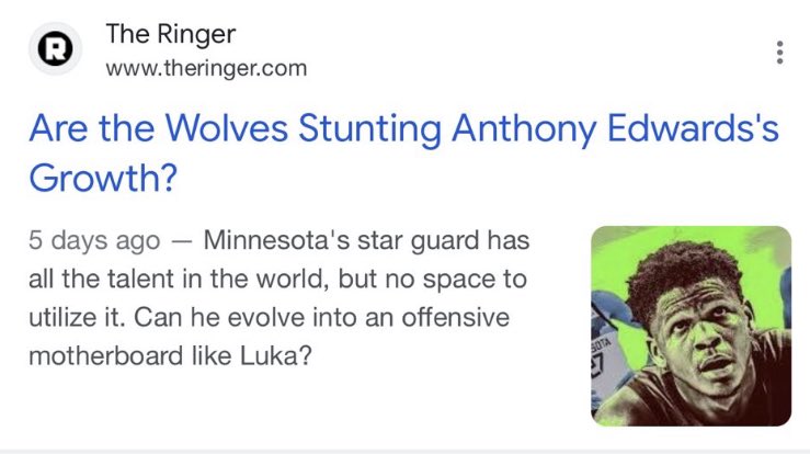 Are the Wolves Stunting Anthony Edwards's Growth? - The Ringer