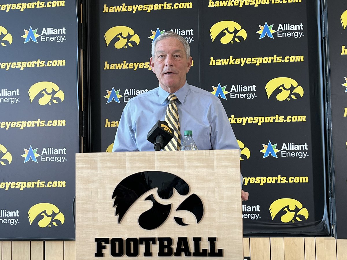 Kirk Ferentz on offense: “It was not good enough.” 
“We’re well aware of that and we own that.”