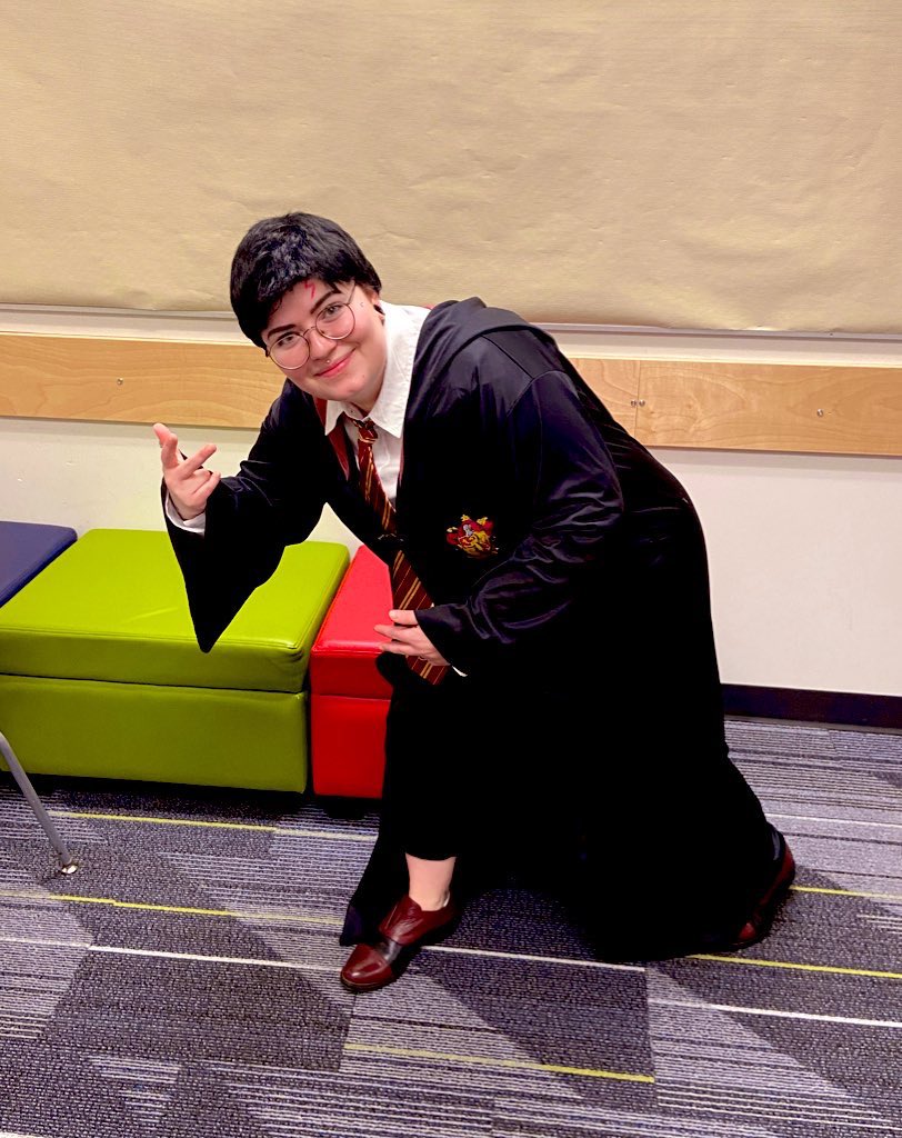 Book character dress up day. I would say Harry was a must! Music just got a little more magical today at <a href="/IRIC_WC/">IRIC</a>! #musicwizard