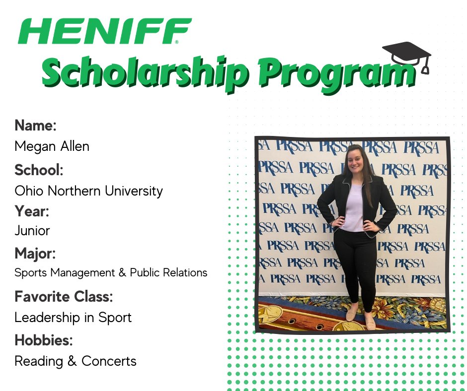HeniffTransport's tweet photo. The Heniff Scholarship Program was established in 2018 to assist children of employees who plan to continue their education. We encourage all eligible employees’ dependents to apply to the Heniff Scholarship Program. Click the link to learn more: https://t.co/saFWnVs6Ze https://t.co/W4i29sKafP