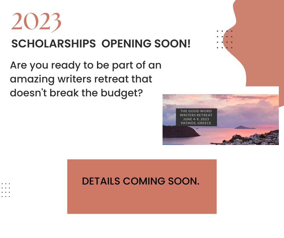 cathylynnyonek's tweet photo. #Writers, you talked, and we listened. #writersretreat #Scholarships opening soon. @jengrisanti @scrnwriterchic #TylerThompson @thechosentv https://t.co/OgSjtRCZIh