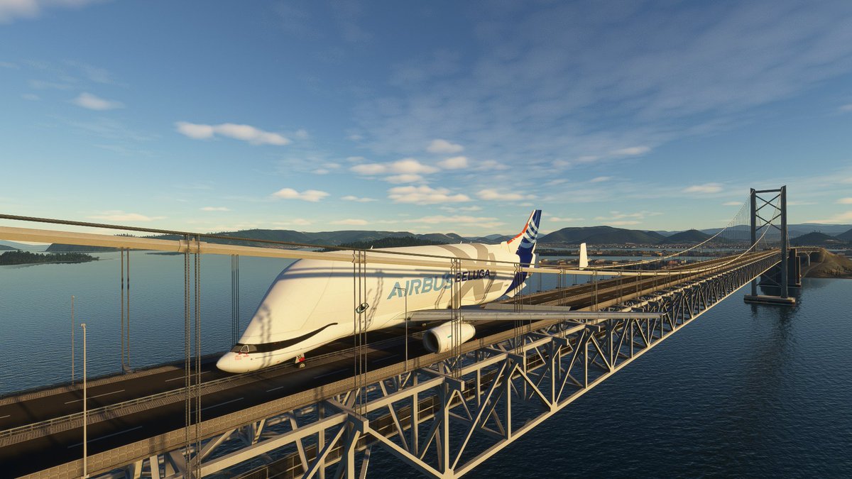 ARROW2929's tweet image. 高松空港〜瀬戸大橋

1回目、瀬戸大橋網に捕獲された💦
2回目、橋くぐり成功✌️
3回目、橋着陸🛬成功😁

ベルーガちゃん🐬😍#BelugaModPlease for #msfs2020