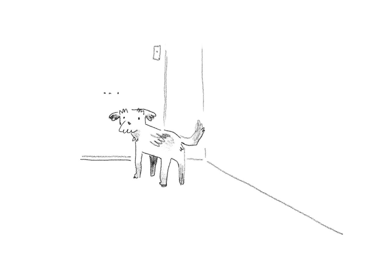 #HourlyComicDay2023 I am my dog's door-opening butler 
