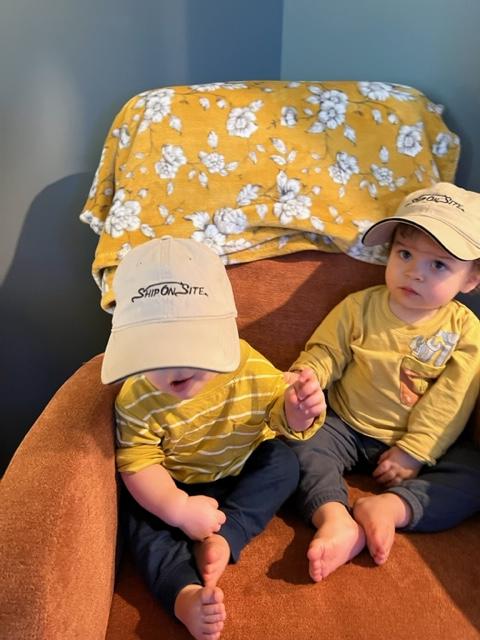 ShipOnSiteSC's tweet photo. The twins turned one year old today!  Our ShipOnSite family grew by two on February 1st 2022.  The boys have grown quite a bit and are currently training on scanners!  😂 #ShipOnSite #PackageHub #TheoOnSite #SamuelOnSite #PackagHubOnSite https://t.co/vOnxZ9e8o4
