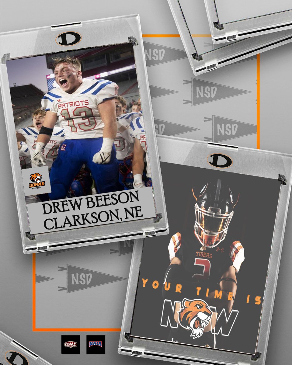 Doane Football is excited to welcome <a href="/BEESON_21/">Drew Beeson</a>
 to the Tiger Family! #RestoreTheRoar