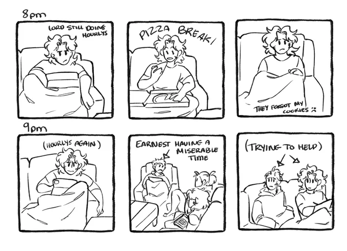 8-9pm eat and drawing time
#HourlyComicDay2023 