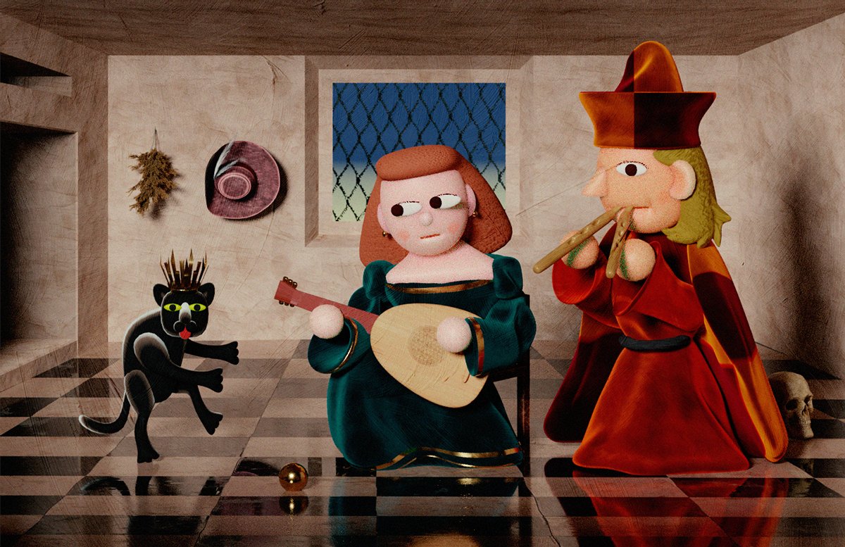 everydaylouie's tweet photo. gonna do a series of medieval/renaissance renders, this is my new vibe 🏰🖥️ https://t.co/h3XYvTB911