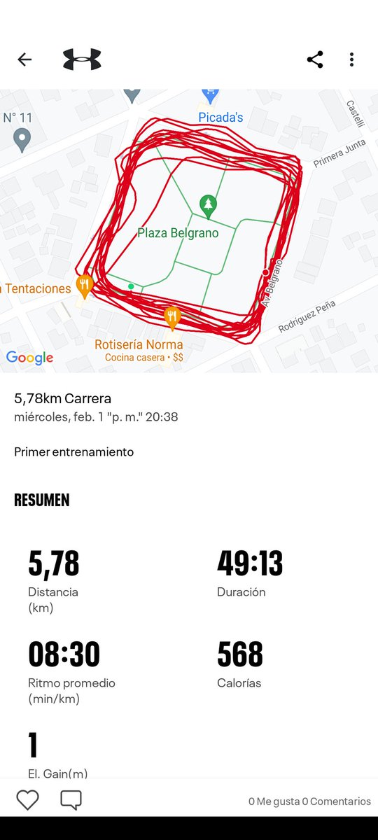 Tiempazo 💪💪💪 #run #runner #runforlife #corréchancho #corazondegalgo #mascorazonquepiernas #sudoracion #hastaelpreinfarto