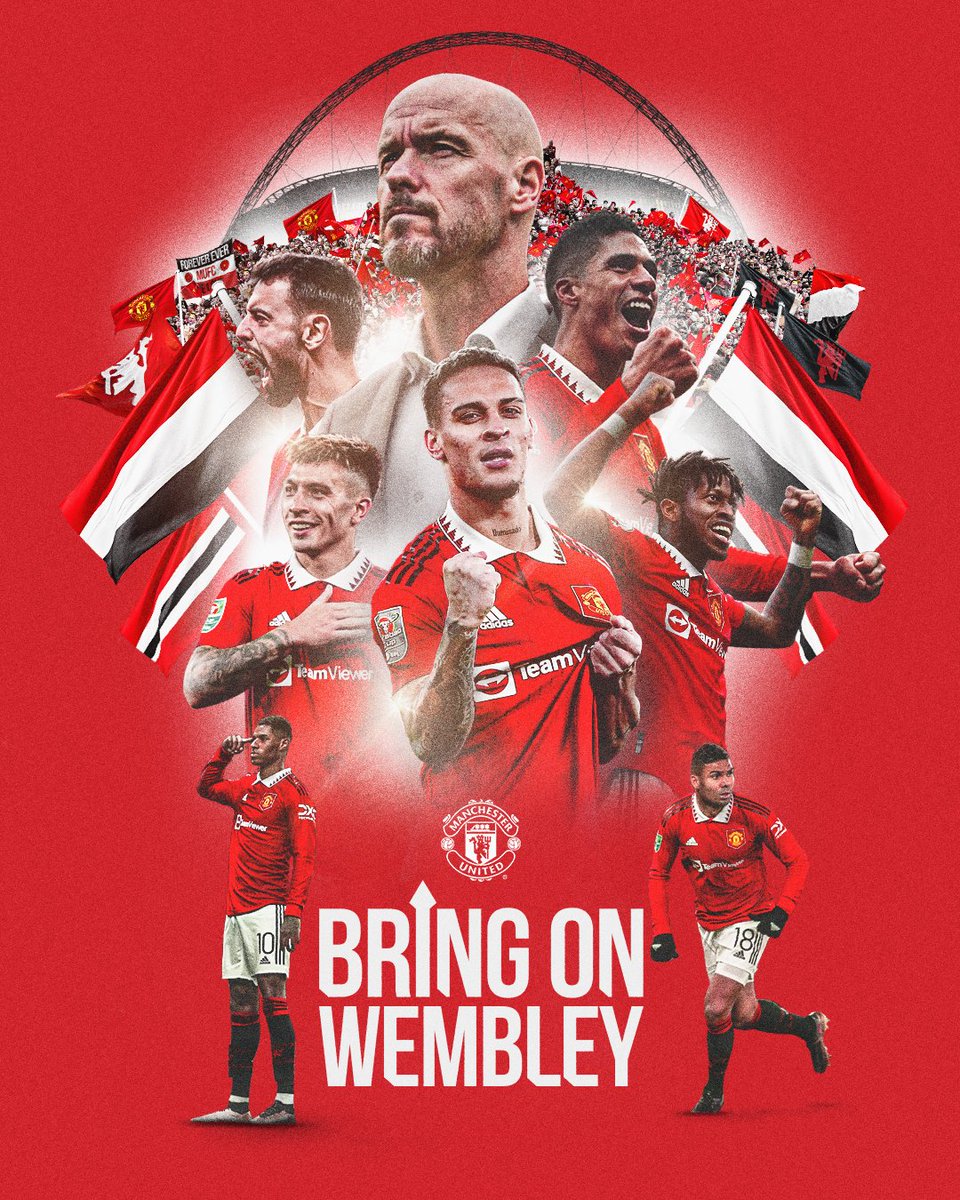 Bring on Wembley. Bring on the #CarabaoCup final. BRING ON UNITED! 🔴⚪️⚫️ #MUFC