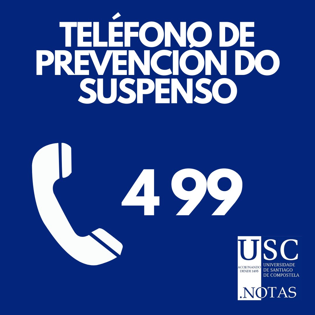 USC_NOTAS's tweet photo. Pensas que o profesor ten a culpa de todo?
Non consegues estudar na Conchi?
Ir de reenganche a un exame non te deu os resultados esperados?
PODEMOSTE AXUDAR. #USCNotas https://t.co/3EgElpQn3I