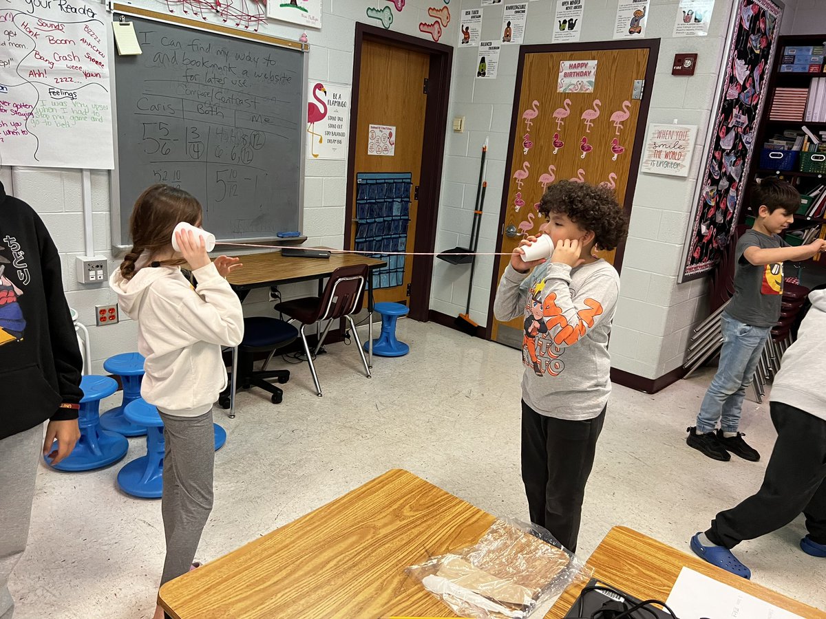 Ms. Phillips (@kphillips205) on Twitter photo Sound can be noisy!! These fifth graders were able to explore the world of sound. Through these explorations, they learned that we are able to hear sounds because of the vibrations that they make! <a href="/EllisSoars/">Ellis Explorers</a> Sound can be noisy!! These fifth graders were able to explore the world of sound. Through these explorations, they learned that we are able to hear sounds because of the vibrations that they make! <a href="/EllisSoars/">Ellis Explorers</a>