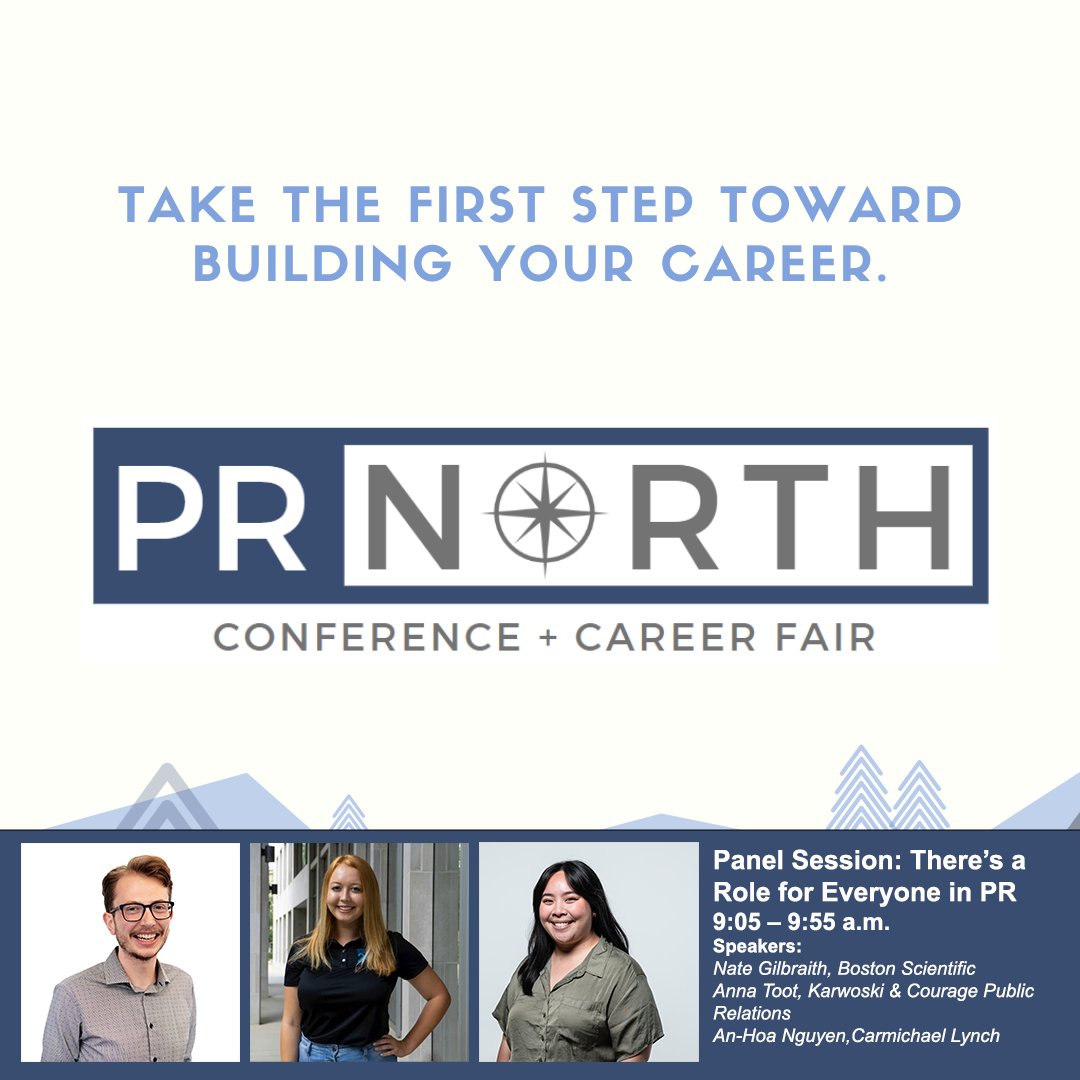 College students and recent grads: There’s a role for everyone in PR! We’re hosting a panel to talk through the array of job opportunities #PublicRelations has to offer. Join us for #PRNorth on Feb. 11: minnesotaprsa.org/prnorth2023