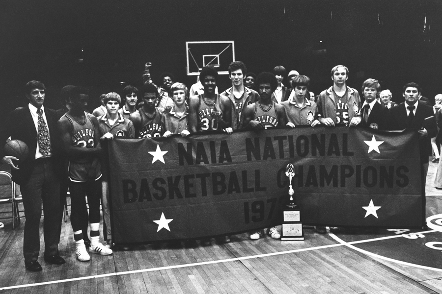 Fifty years after winning Guilford's first national championship, members of the Quakers men's basketball team are being honored at a reunion on Feb. 17-18. Read more: ow.ly/bbbC50MGIv3 <a href="/goquakers/">Guilford Athletics</a> <a href="/guilford_alum/">Guilford Alum</a> <a href="/GuilfordMBB/">Guilford College Men’s Basketball</a>