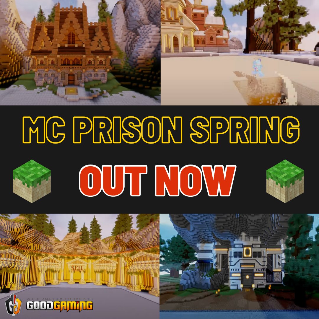 Prison Spring is HERE - Brought to you by the Good Gaming #Minecraft Network!

#MCPrisonSpring has 35 mines, custom builds and custom enchants, and much more! Play Now play.ggmc.me
#GGMC