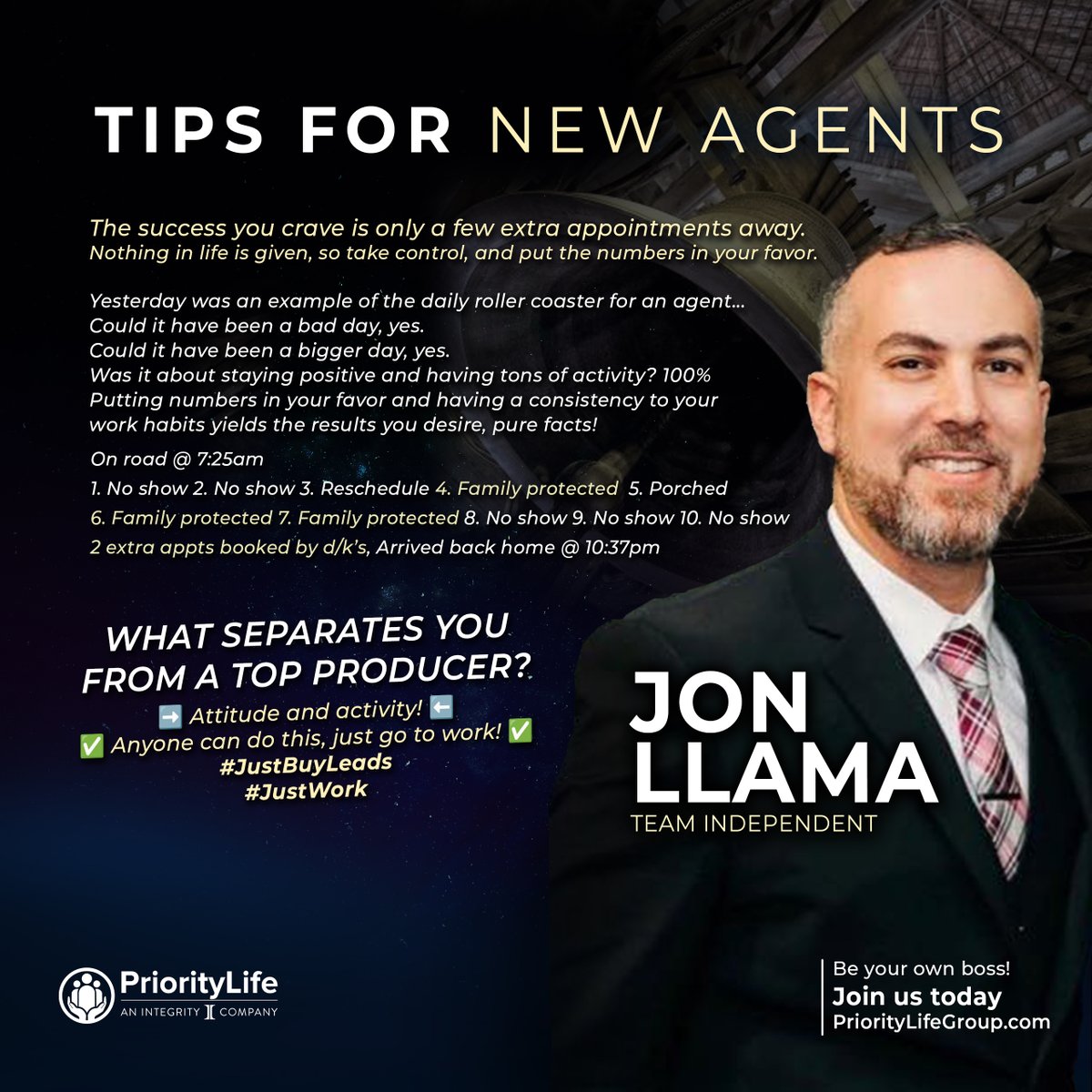 What separates you from a top producer?
.
Prioritylifegroup.com
.
#tipoftheday #agenttips #newagent #tipsforagents