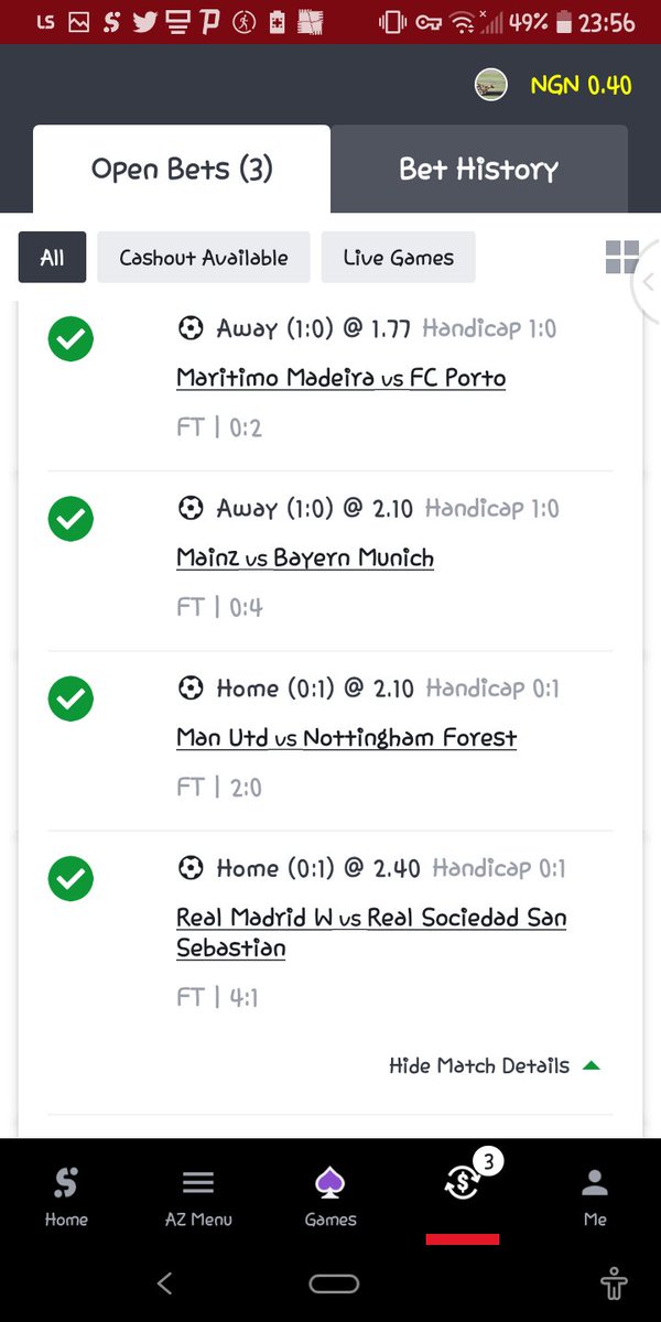 Hecky1709's tweet photo. Finally😪 my first win this year😫😫😫
#BBTitans #sportsbettingtwitter #manutdNottingham 
#ekitipikin https://t.co/WaWiIdn7KU