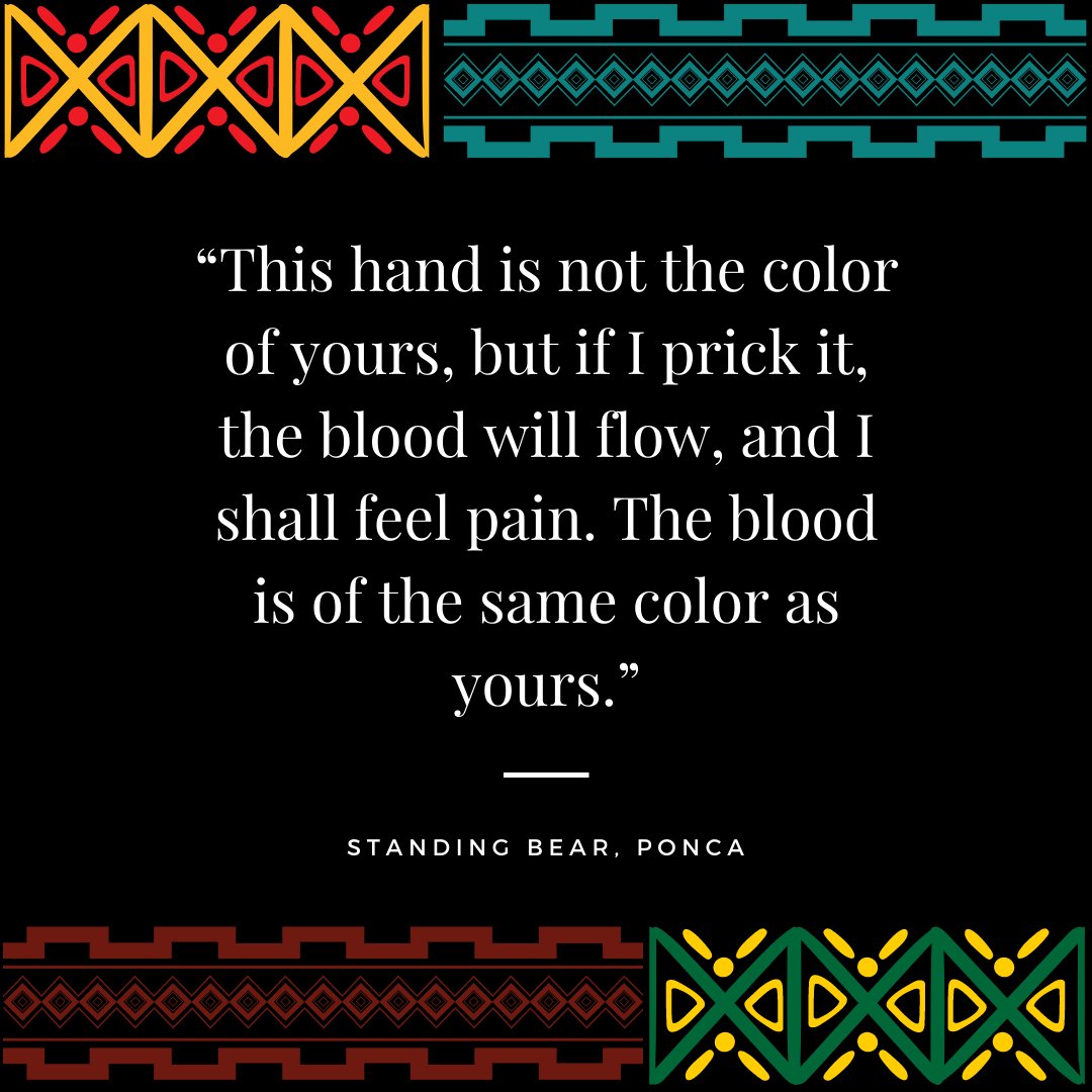 NativeWYSE's tweet photo. This month, we celebrate the contributions of Black Americans and raise up Black voices! π€πΎ We celebrate diversity and stand in solidarity with our Black relatives. π€ And we remember the words of Standing Bear. π€
#NativeWYSE #BlackHistoryMonth #Resistance https://t.co/jiNNFQ74rP