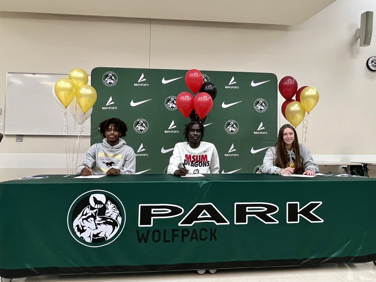 Congrats to our 3 student-athletes that signed their #NLI today!