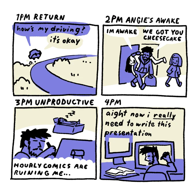 could be a lil more on-task today #HourlyComicDay2023 