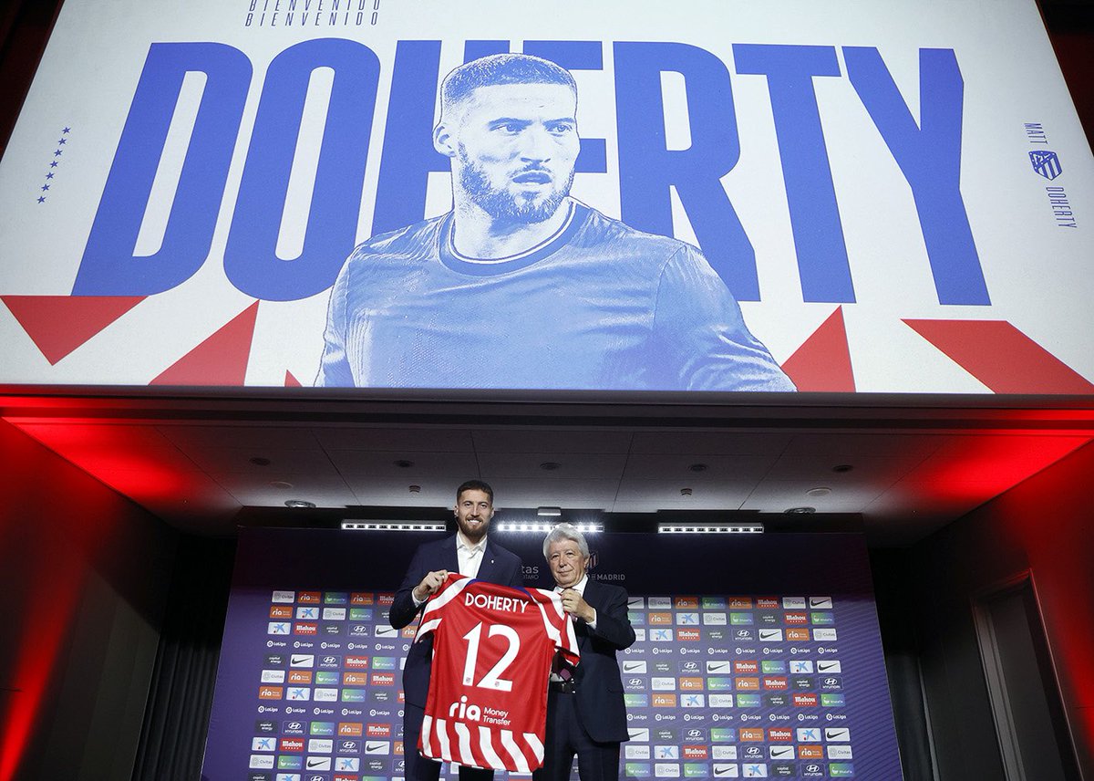 A new challenge for me I’m very happy and excited to represent @Atleti it will be an honour to wear number 12 for this great club. Time to focus and get to work. Thank you for the incredible welcome.