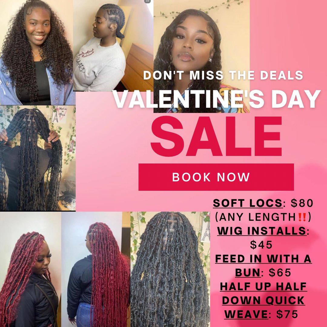 aforaminaa's tweet photo. I am now taking appointments, this deal runs until the end of February, go ahead and book with me now 🥰‼️❤️ Instagram: @stylezbyminaa #ASUTwitter https://t.co/Yz5ve1JMkp