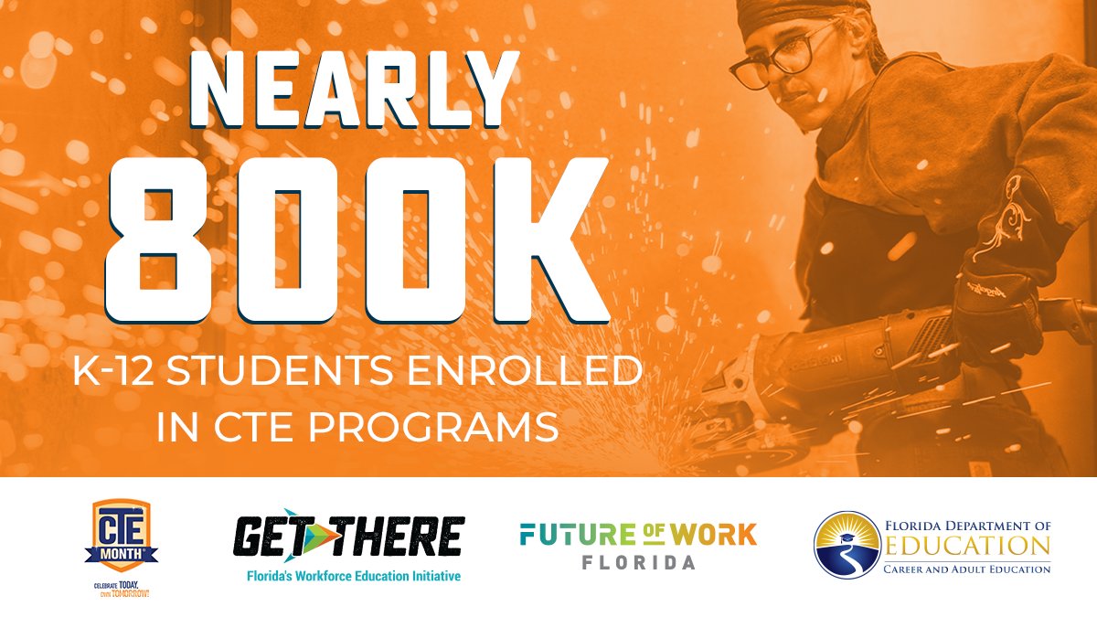 HenmackIII's tweet photo. **NEW NUMBERS**👇RECORD enrollment🔥in career &amp; technical education across @EducationFL  school districts--a happy start to #CTE month!

https://t.co/ExXnL5pxyf https://t.co/KDHVFnOO4G