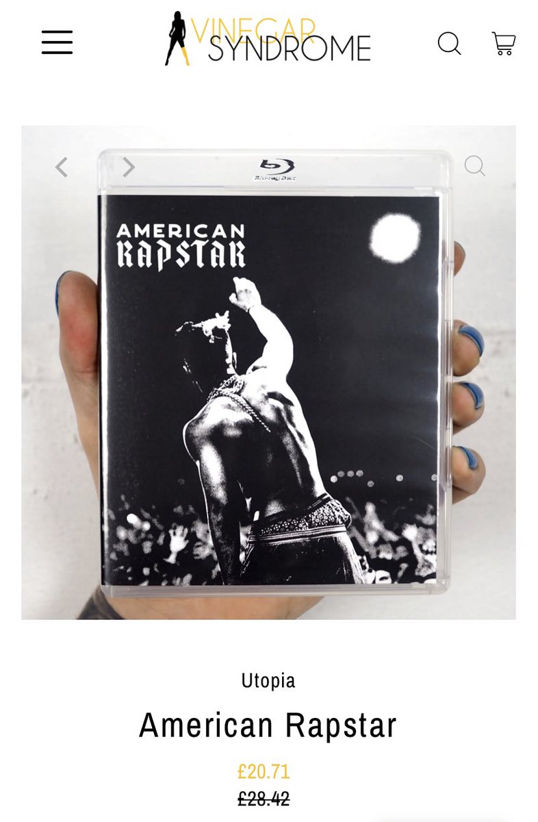 needledesign's tweet photo. Awesome to see my #AmericanRapstar artwork on the @VinegarSyndrome release 🔥
@justinstaple @braxtonpope @utopiamovies https://t.co/5aFO4USwrH