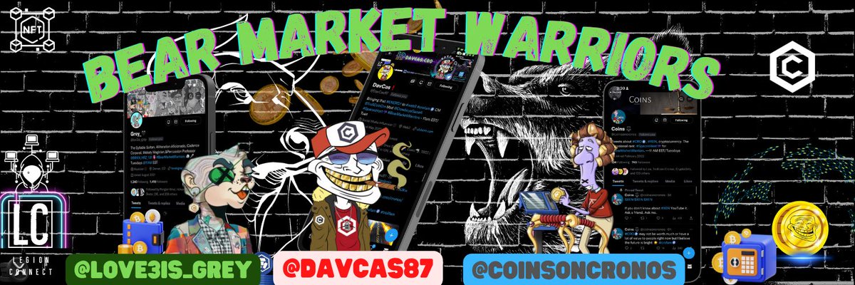 DavCas87's tweet photo. 🚨Set a reminder for my upcoming Space! https://t.co/3dISDv8cP0

Join the #BearMarketWarriors in our next space ft. guests @pocketzzbad &amp; @bryndavis from @THEMICE_ 🔥🔥

Come through, get some info, share some info and have a good time! 

Tuesday 11 AM EST https://t.co/VxttVmIosq