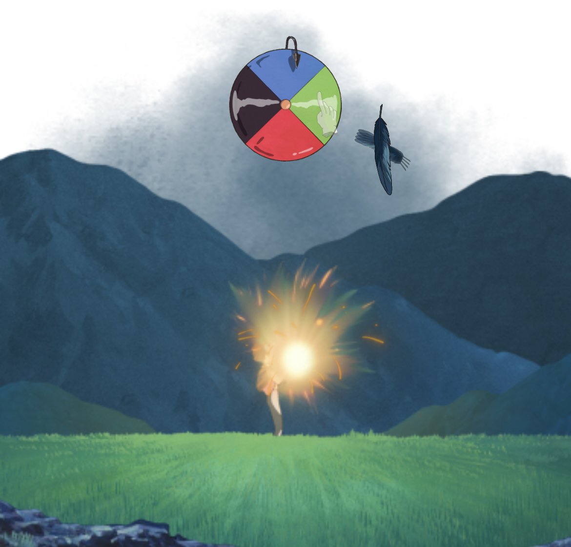 nelinein's tweet photo. On the Loewe website as part of their collection with Studio Ghibli they have placed this roulette at the end, so that different scenes from the movie come out when you spin it. How cute, they've thought of everything!! https://t.co/n9FVUyrYdL