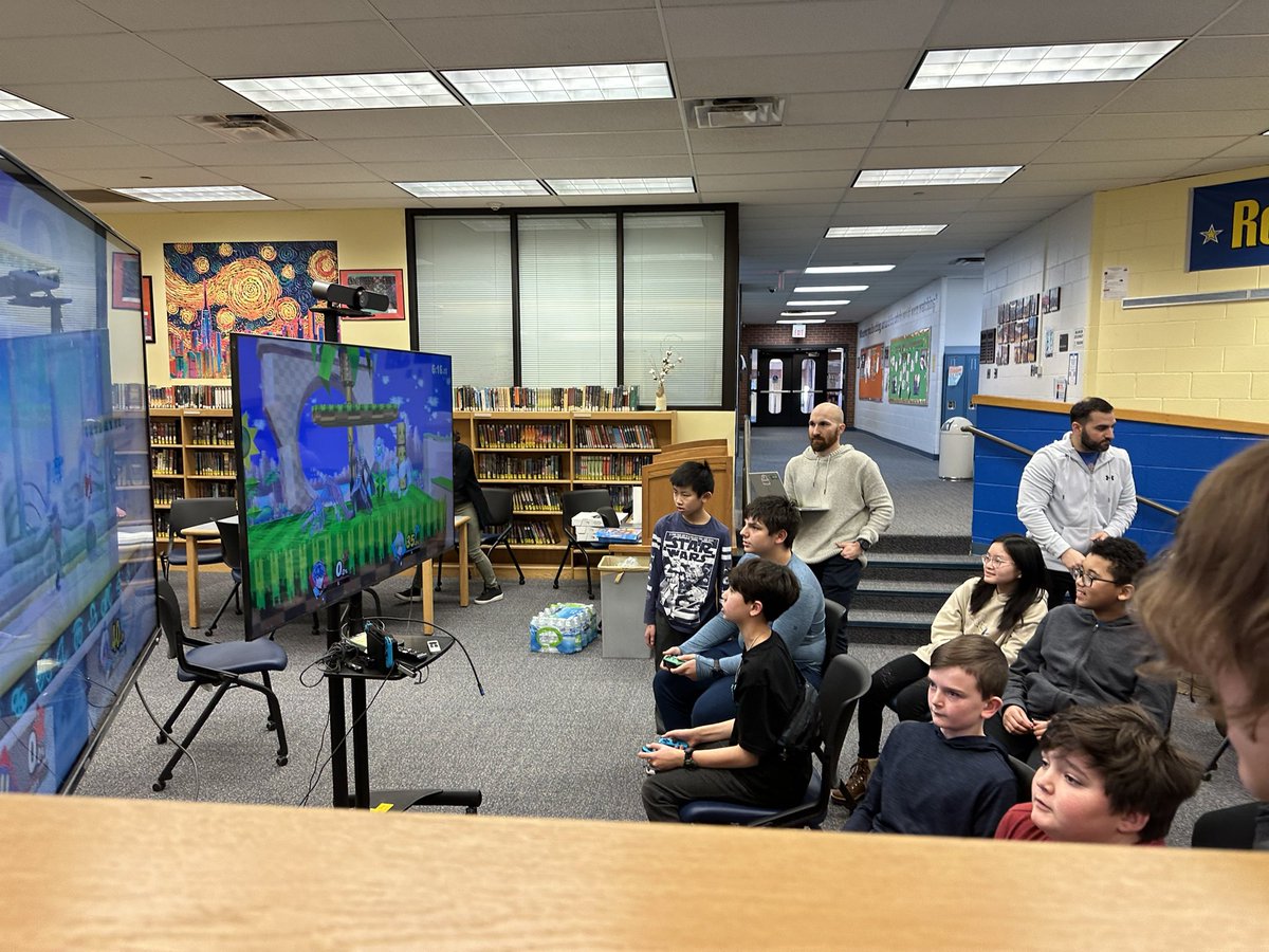 cbohula's tweet photo. Thanks to the Carl Sandburg eSports team for setting up a tournament for our @OJHEagles game club today! @OSD135 https://t.co/ZIpcZtoqVg