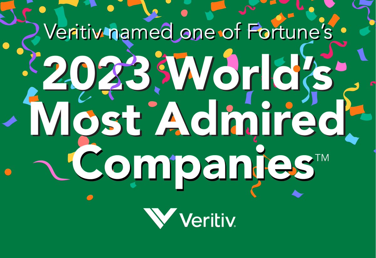 Veritiv is proud to be included in Fortune’s 2023 World’s Most Admired Companies list. “Being named a World’s Most Admired Company is a testament to our hardworking employees,” says Sal Abbate, Veritiv CEO. To read more: bit.ly/FortuneMostAdm…

#MostAdmiredCos #OneTeam #Culture