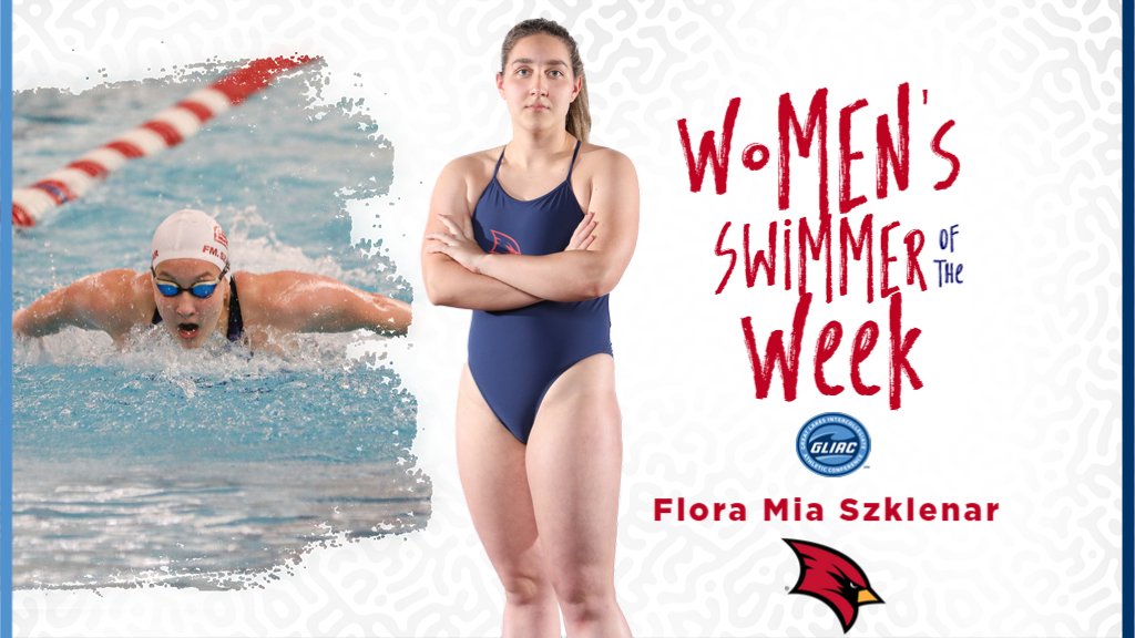 Flora Mia Szklenar Earns GLIAC Women's Swimmer of the Week After Record-Setting Week bit.ly/3kPwEYb