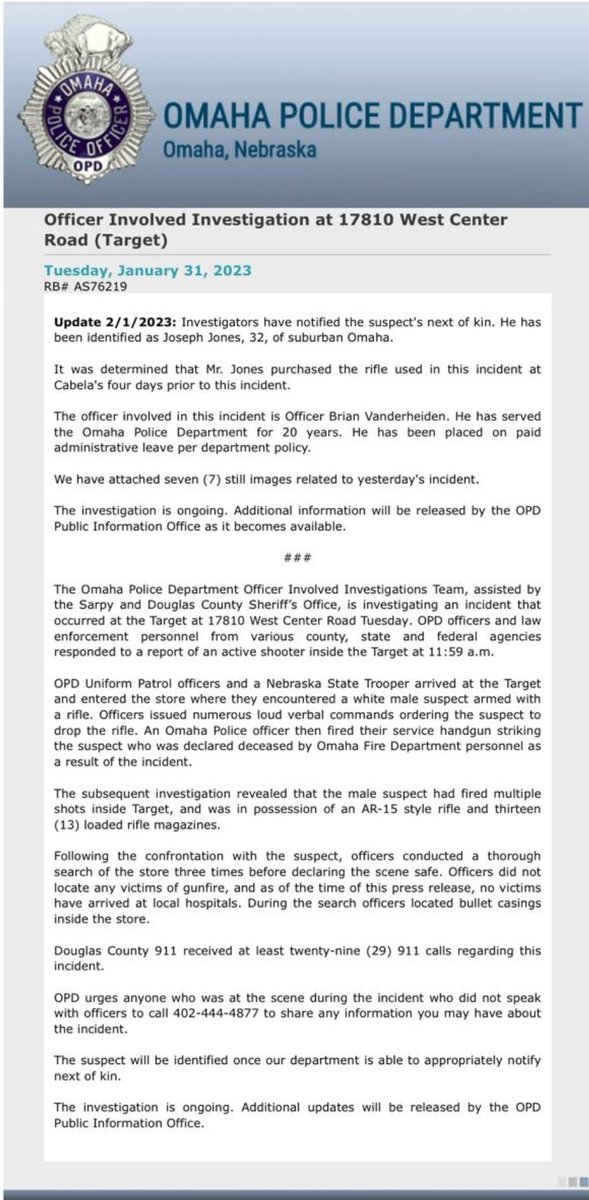 TheSeventhBrat 🇺🇸 on Twitter "RT omaha_scanner .OmahaPolice release